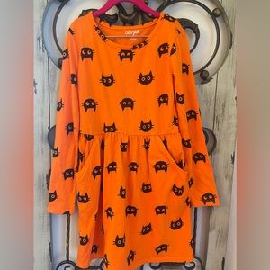 Halloween girls dress and zip up jacket